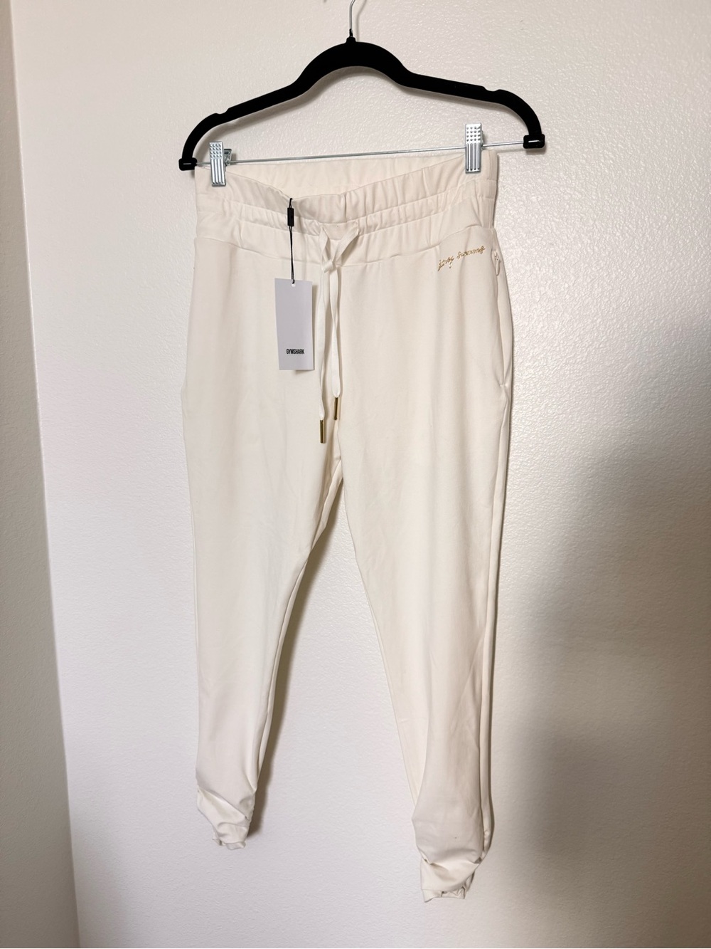 Whitney Simmons x Gymshark Off white joggers